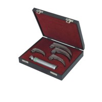 MaxBright™ Fiber Optic McIntosh Laryngoscope Set With Battery Handle Ref:- AN-890-01 and Blades Ref:- AN-710-00 to AN-710-04 Stainless Steel,